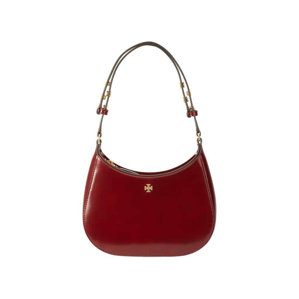TORY BURCH Emerson Leather Crescent Moon Bag Shoulder Bag
