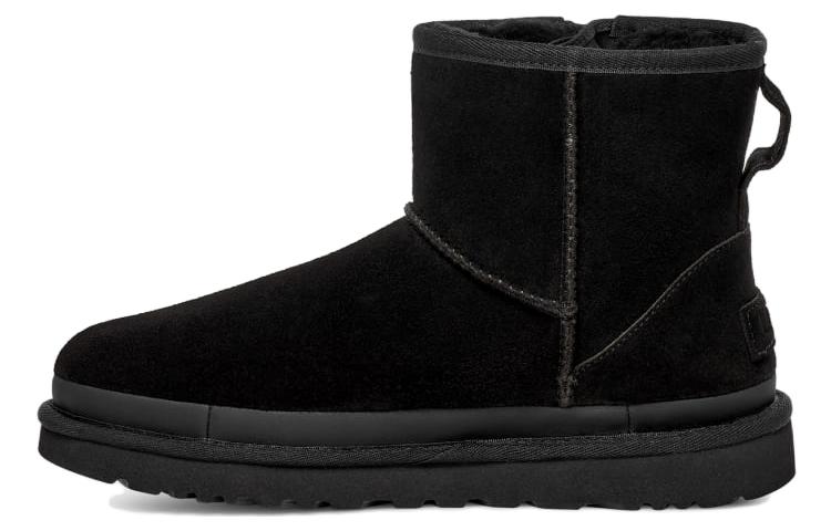 UGG Classic Mini Zipper Tape Logo Boot 'Black' Women's US W
