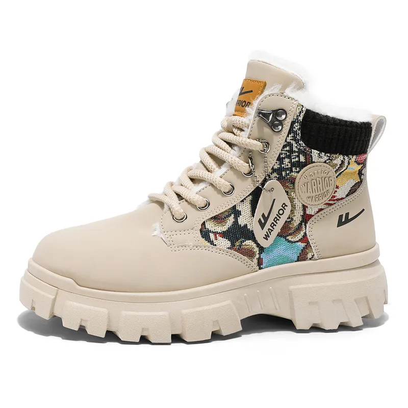 WARRIOR Martin Boots Unisex Black - POIZON