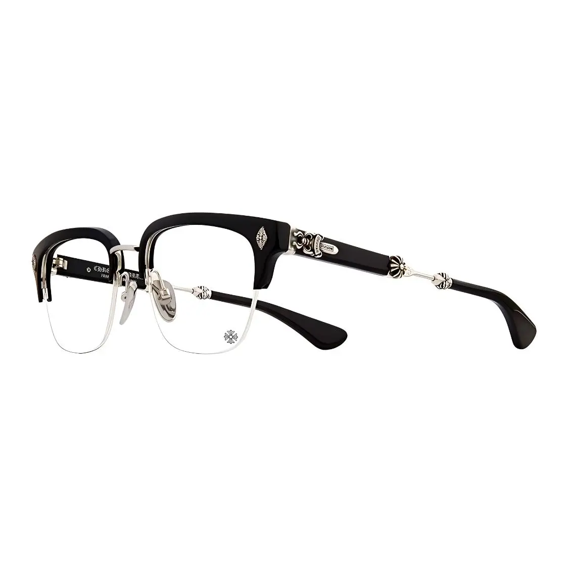 Chrome Hearts Eyeglass Frames Unisex Black - POIZON