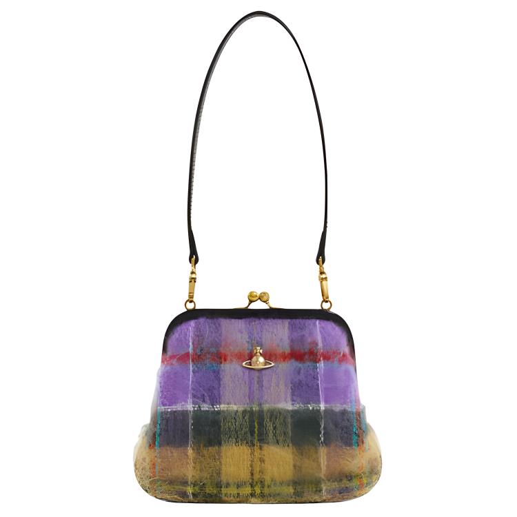 Vivienne Westwood Hobo Bag Black Shoulder bag Nylon Inner