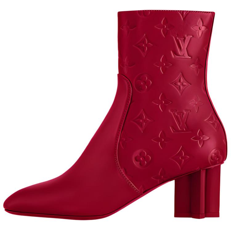 Louis Vuitton Red Boots on Sale Authentic POIZON