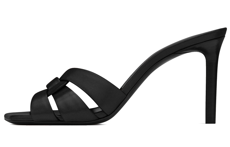 SAINT LAURENT Tribute Heeled Mules Women's Shoe Box Included