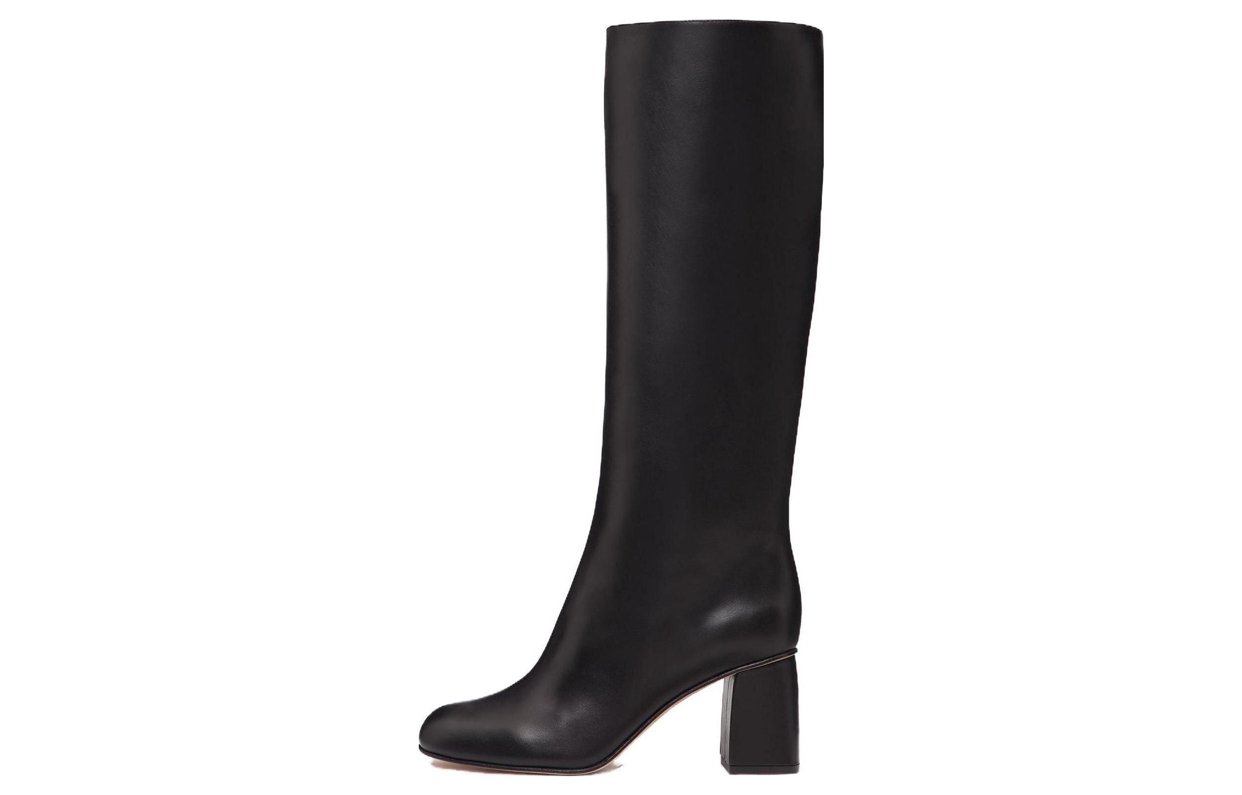 Red Valentino® Black Ribbed hot with BOW Boot Topper