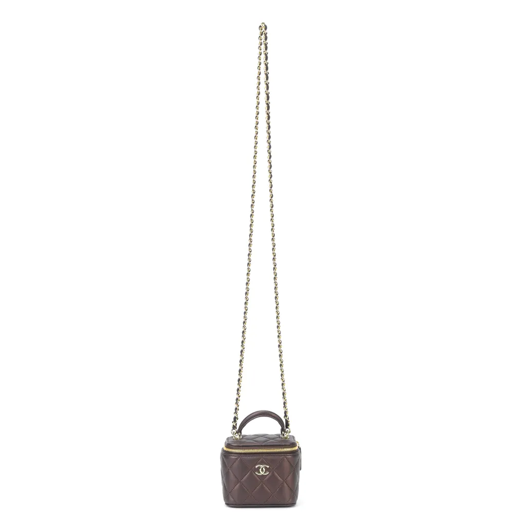 CHANEL ブラウン ヒップバッグ Chanel Brown Quilted Leather Ligne Cambon Reporter Bag