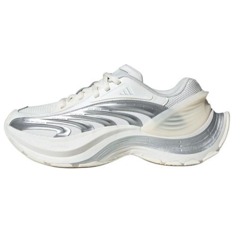 Adidas Running Shoes Unisex Low-Top White Silver - POIZON