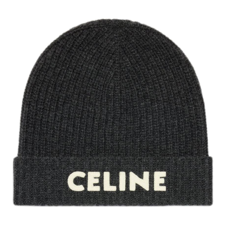 【日本入手困難】CELINE BEANIE IN RIBBED WOOL CELINE Beanie in Ribbed Wool - POIZON