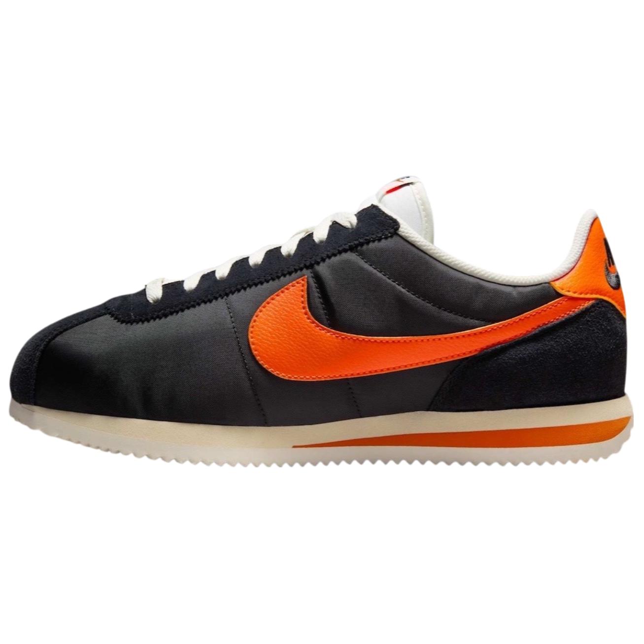 Nike Cortez Txt Black Sail Safety Orange - POIZON
