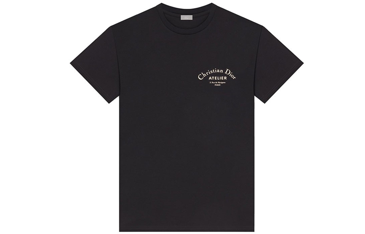 Dior HOMME ディオールオム Vネック Tシャツ ブラック Bee刺繡