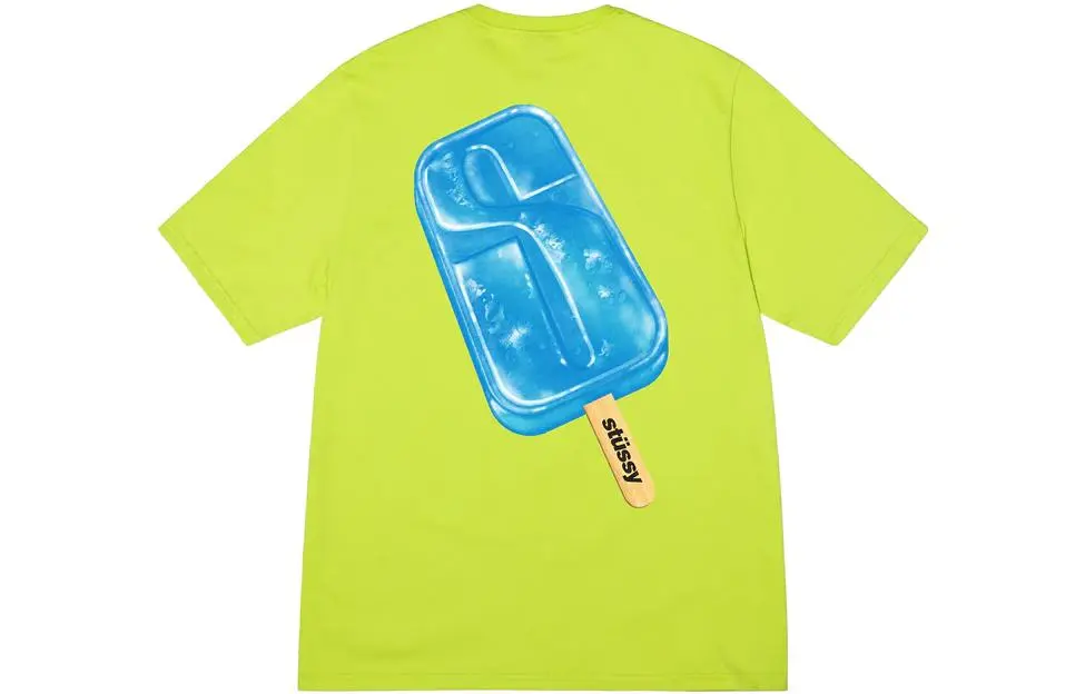 Stussy Popsicle Tee Neon Green S - POIZON