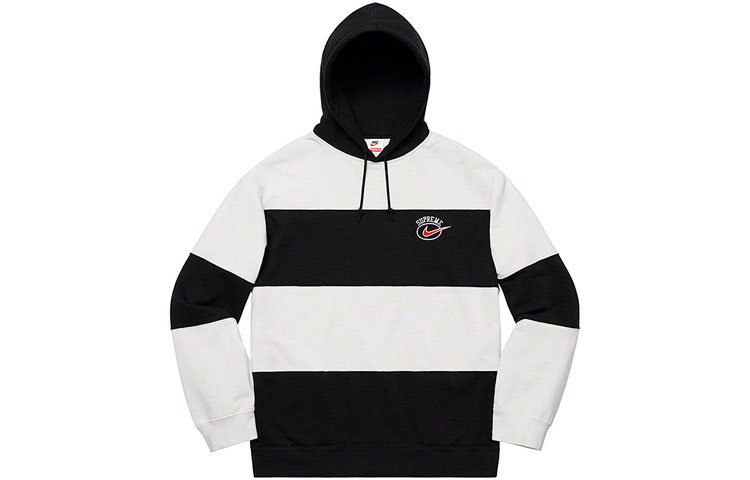 Supreme Nike Stripe Hooded Sweatshirt M - POIZON