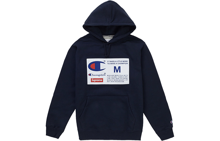Supreme Champion Label Hooded Sweatshirt - POIZON