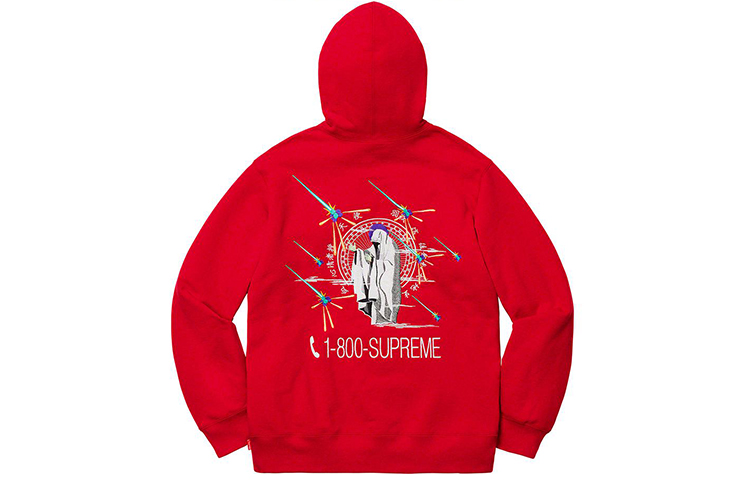 パーカー・フーディ Supreme 1-800 Hooded Sweatshirt AW 19 FW 19 WEEK 6 Supreme 1-800 Hooded Sweatshirt (FW19) - $168