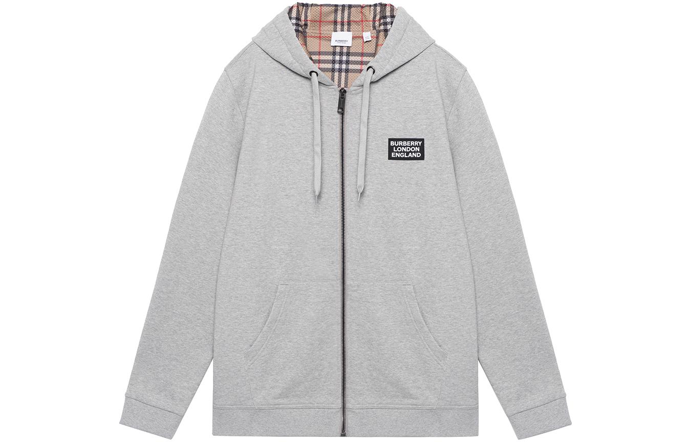 burberry baseball Cotton Blend Zip Hoodie XL Without