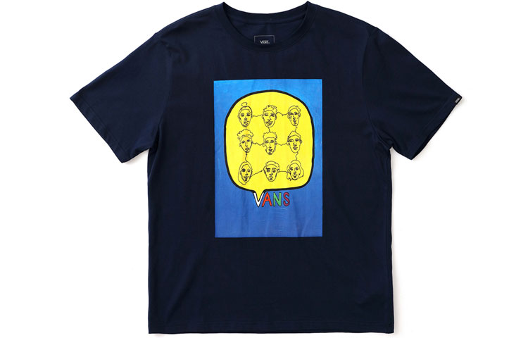★【VANS】★Vans x Peaches. Staple S/S T-Shirt Blac.k★ Vans Peaches Collaboration T-Shirts Unisex Black - POIZON