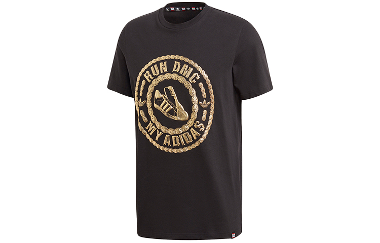 Adidas Originals RUN DMC T-Shirts Men Black XL - POIZON Adidas Originals RUN DMC T-Shirts Men Black XL - POIZON