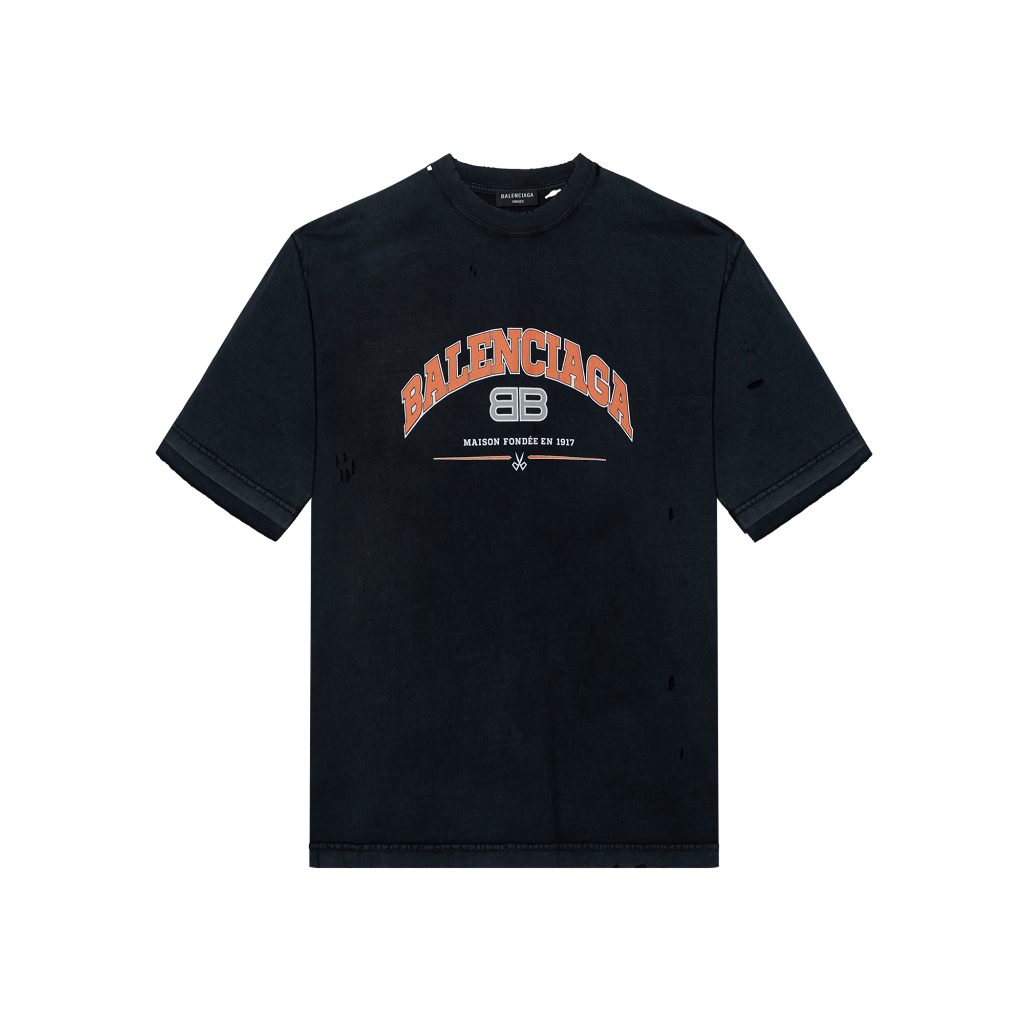 Balenciaga Paris Moon T-shirt Oversized 'Black Faded