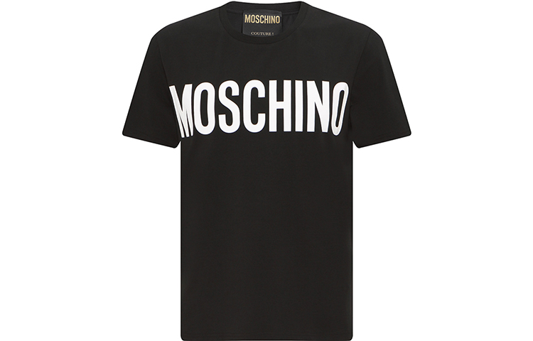 【送料&関税込】Moschino Logo Printed Crewneck T-shirt MOSCHINO Logo Printed Crewneck T-Shirt - POIZON