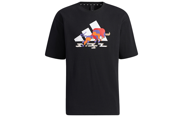 Adidas CNY Collection T-Shirts Men Black M - POIZON Adidas CNY Collection T-Shirts Men Black M - POIZON