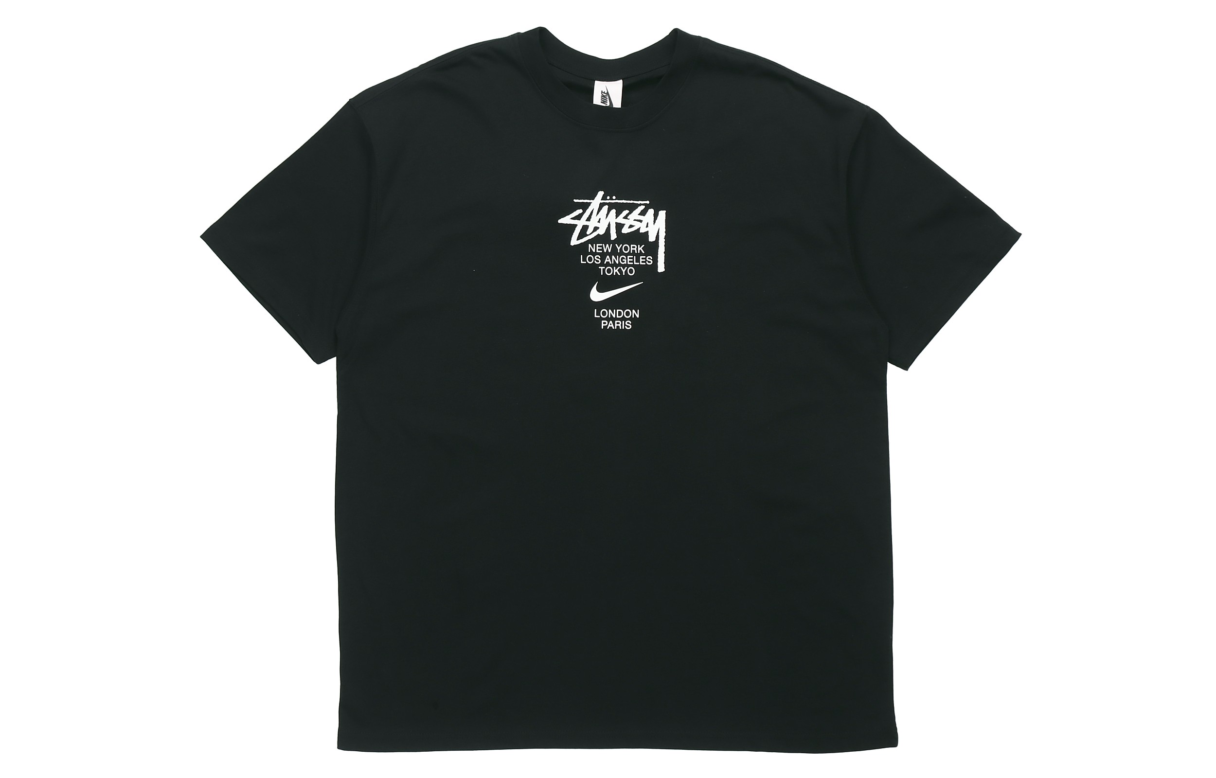 Nike x Stussy Drop Shoulder Sleeve T-Shirt Men's Black S Nike x Stussy Drop Shoulder Sleeve T-Shirt Men's Black S