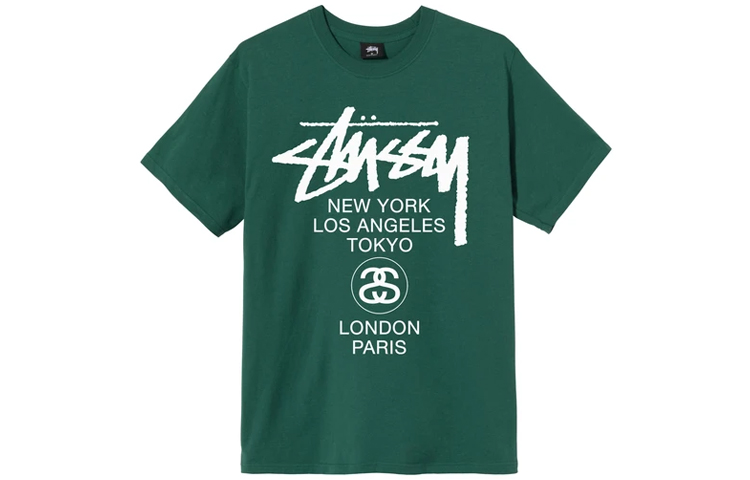 Stussy World Tour tee Black - Large Original | eBay