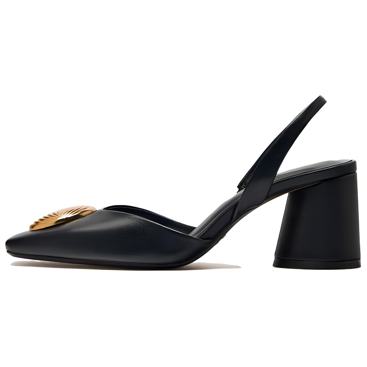 ZARA High Heels Women's Black/Gold - POIZON