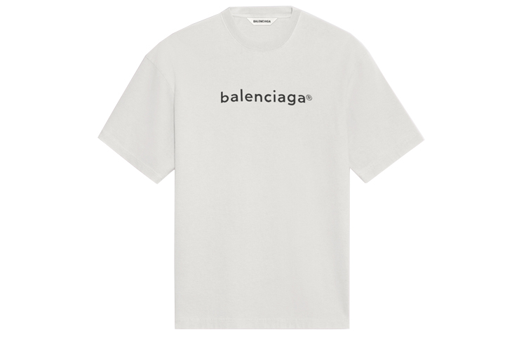 【関税&送料込】Balenciaga Light Grey Cotton Oversize T-Shir Balenciaga Cotton T-shirt | Grey | FARFETCH