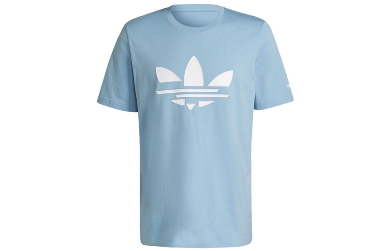 Adidas Originals T-Shirts Men Sky Blue L - POIZON