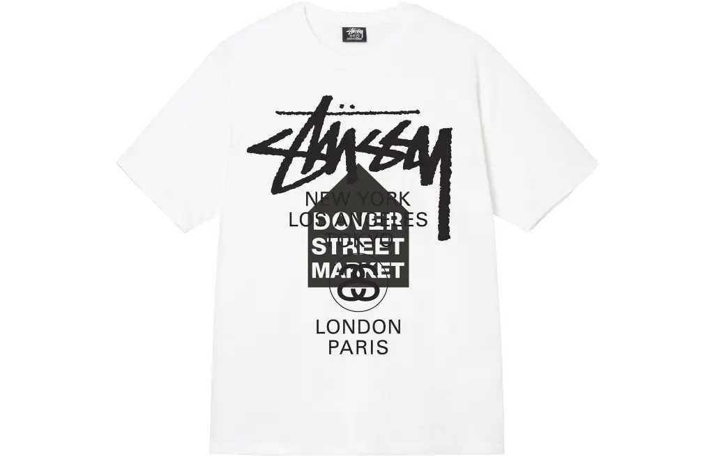 Stussy X Dover Street Market World Tour Tee - POIZON