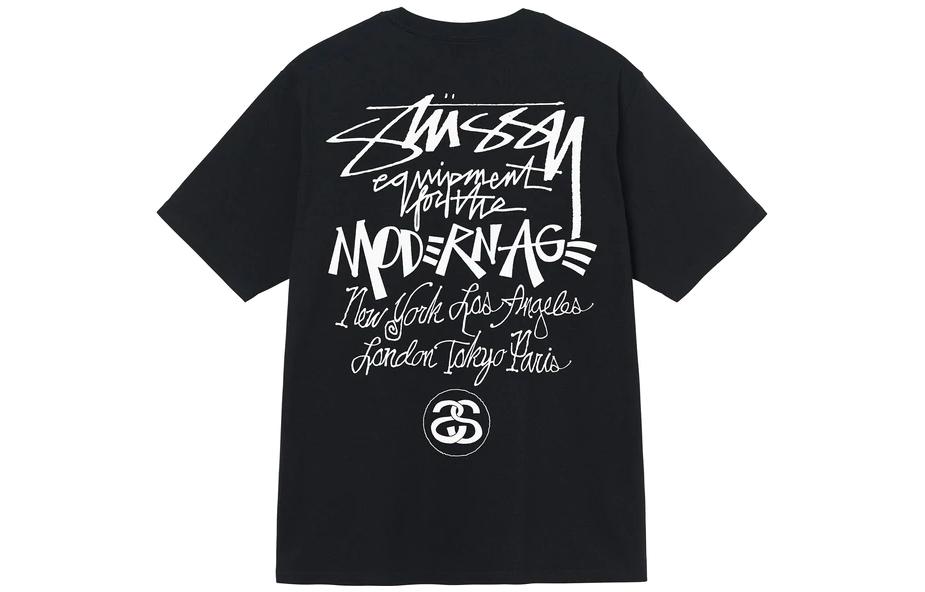 【STUSSY】MODERN AGE TEE Stussy Modern Age T-Shirt - Black | Flatspot