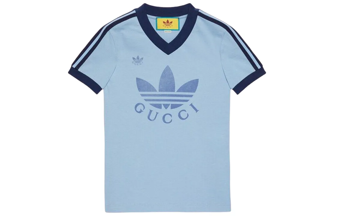 【最終お値下中!!】 adidas×GUCCI TシャツXS男女問わず着用可 ADIDAS X GUCCI | Blue Men's T-shirt | YOOX