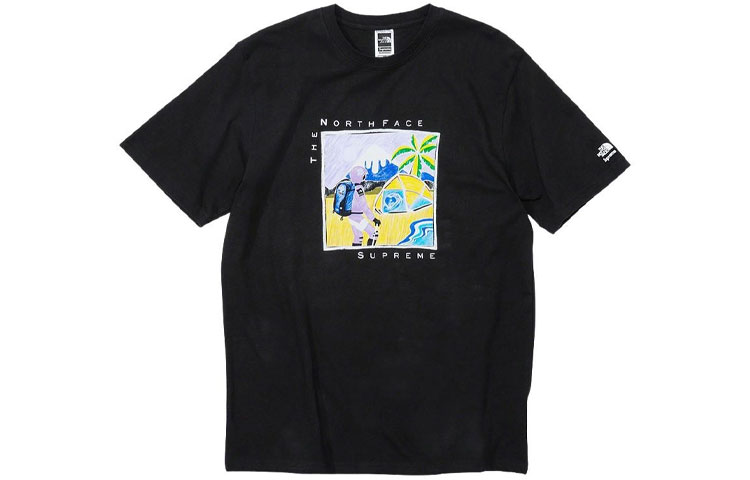 Supreme The North Face Sketch S/S Top Black M - POIZON