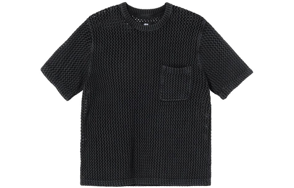 ★送料・関税込★STUSSY★MESH JERSEY CREW★Tシャツ★ Stussy Mesh Jersey Crew Black メンズ - SS24 - JP