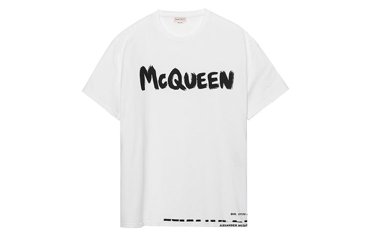 Alexander McQueen T-Shirts Men White - POIZON