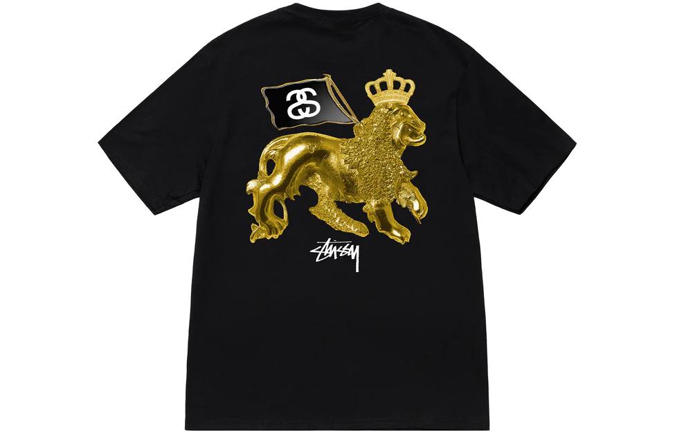 ★送料・関税込★STUSSY★GOLD LION LS TEE★Tシャツ★ Stüssy Stussy Gold Lion Long-Sleeve Tee 'Black' | REVERSIBLE