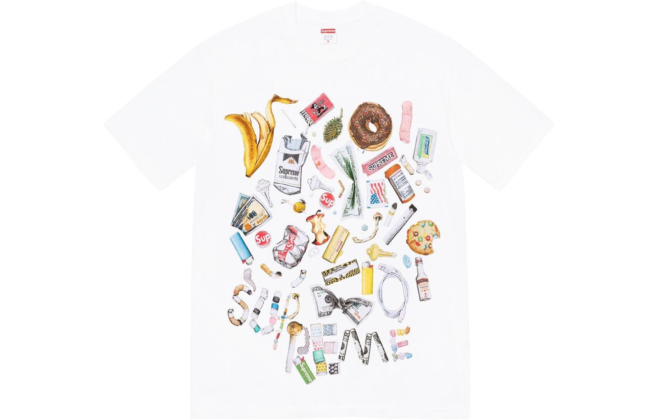 Tシャツ・カットソー Supreme Trash T-Shirt Black Supreme Trash Tee Black Men's - FW22 - US
