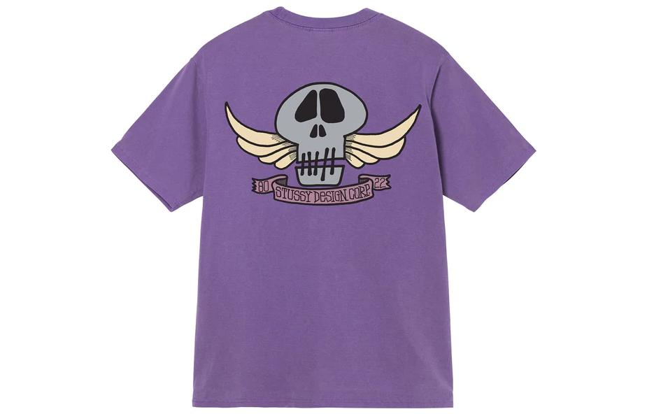 ★人気★【STUSSY】★S64 PIGMENT DYED TEE★BLACK★ ☆24SS 最新作☆STUSSY REGAL CROWN TEE PIGMENT DYED (STUSSY/T