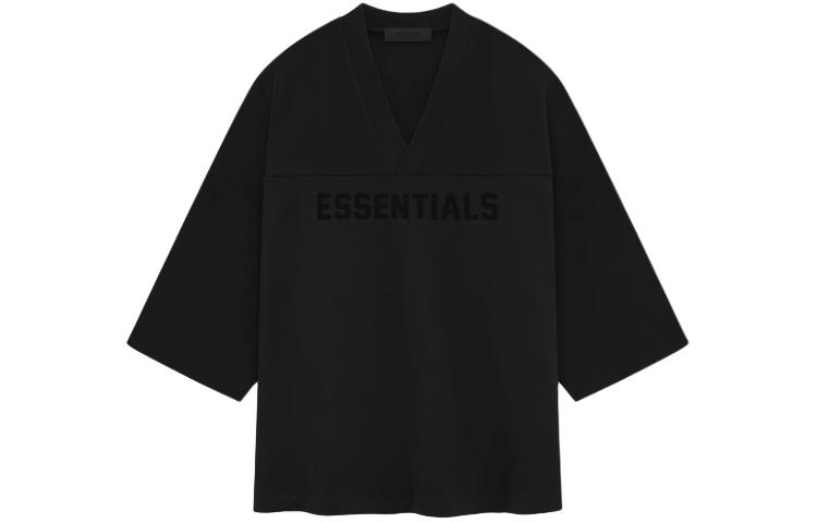 Tシャツ・カットソー Essentials Heavy Jersey Football T-Shirt Jet Black Football Tee - Jet Black – Feature