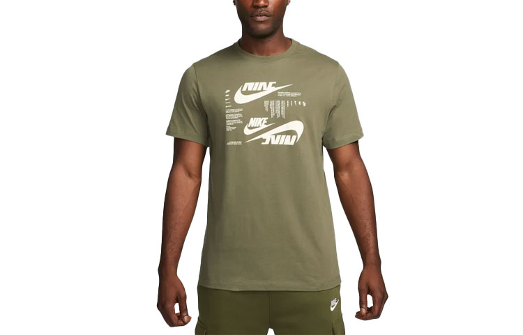■Nike■ Sportswear T-shirt M Medium Olive HJ0733222 HJ0733- 8dc553d047b34630ae1f59193c0b7b