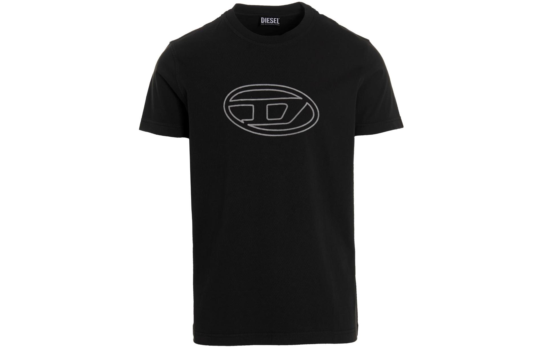 Tシャツ・カットソー DIESEL FW25 OVAL D S/S TEE (A194200NIAX 9XX) T-ANGIE-LS 長袖TシャツトップスDロゴ｜ブラック｜ウィメンズ