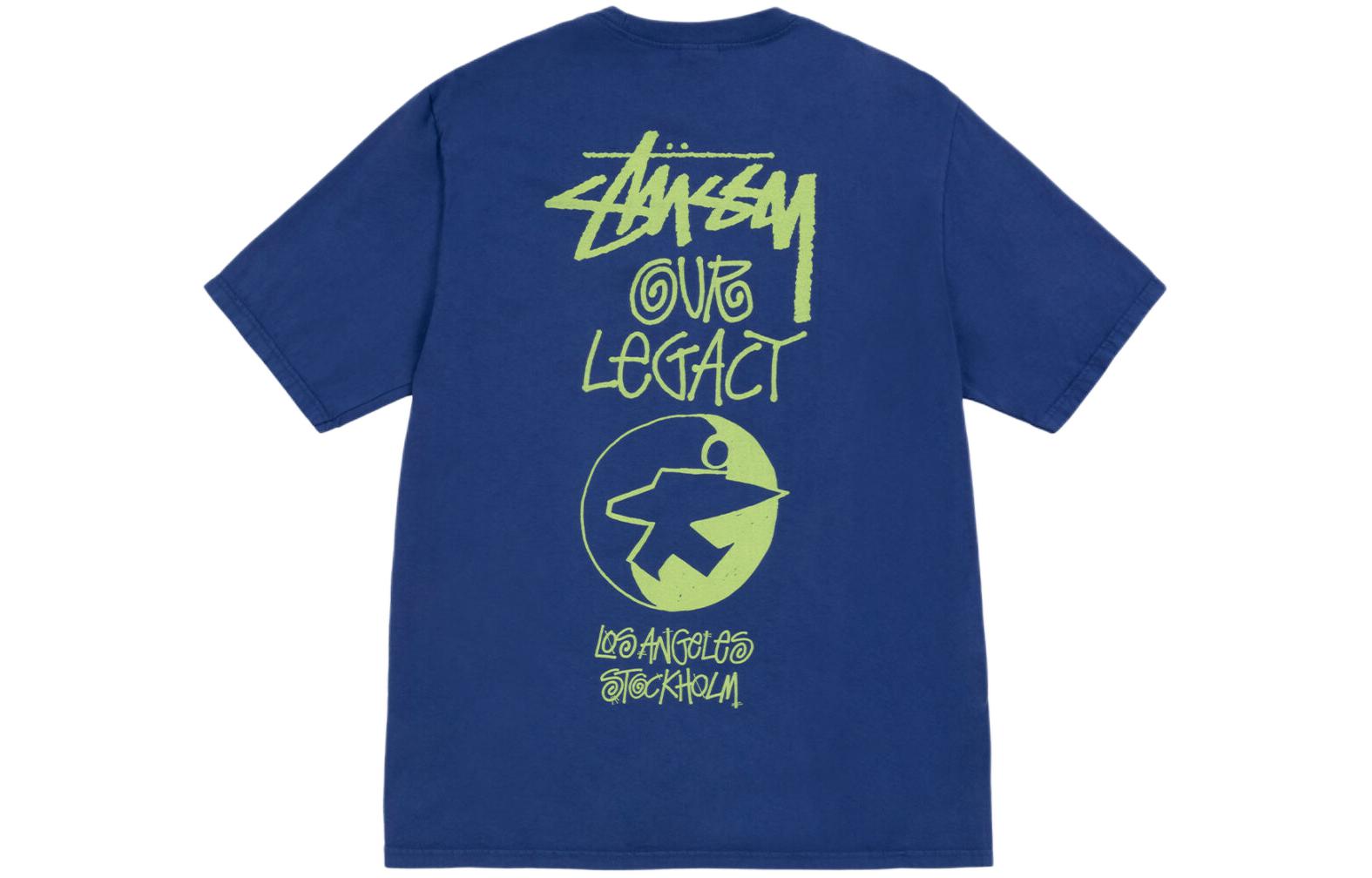 Stussy X Our Legacy Ol Surfman Pigment Dyed Tee Black L - POIZON