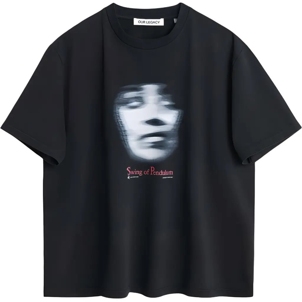 OUR LEGACY Swing of Pendulum Graphic-print Cotton T-shirt - POIZON