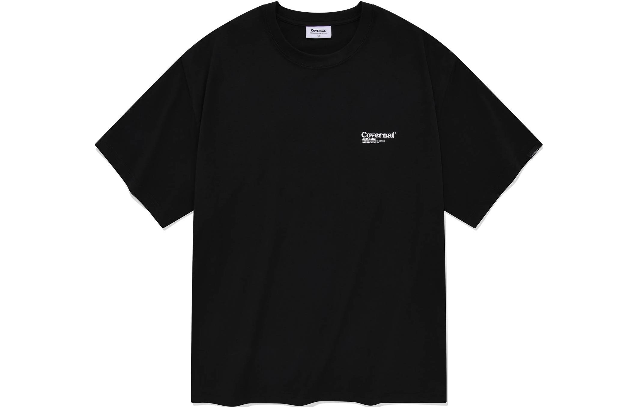 Tシャツ・カットソー COVERNAT Center Authentic T-Shirt Black Covernat] Center Authentic T-Shirt (4 Color) *25SS Limited