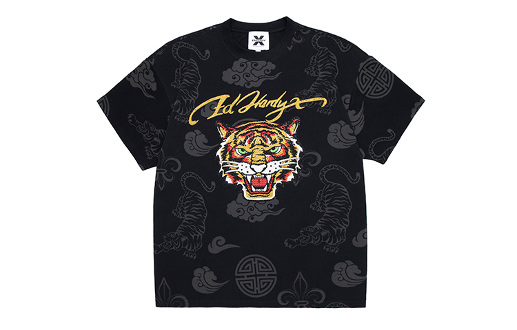 公式 ストアファッション - Ed Hardy 長袖チュニック M ブラック
