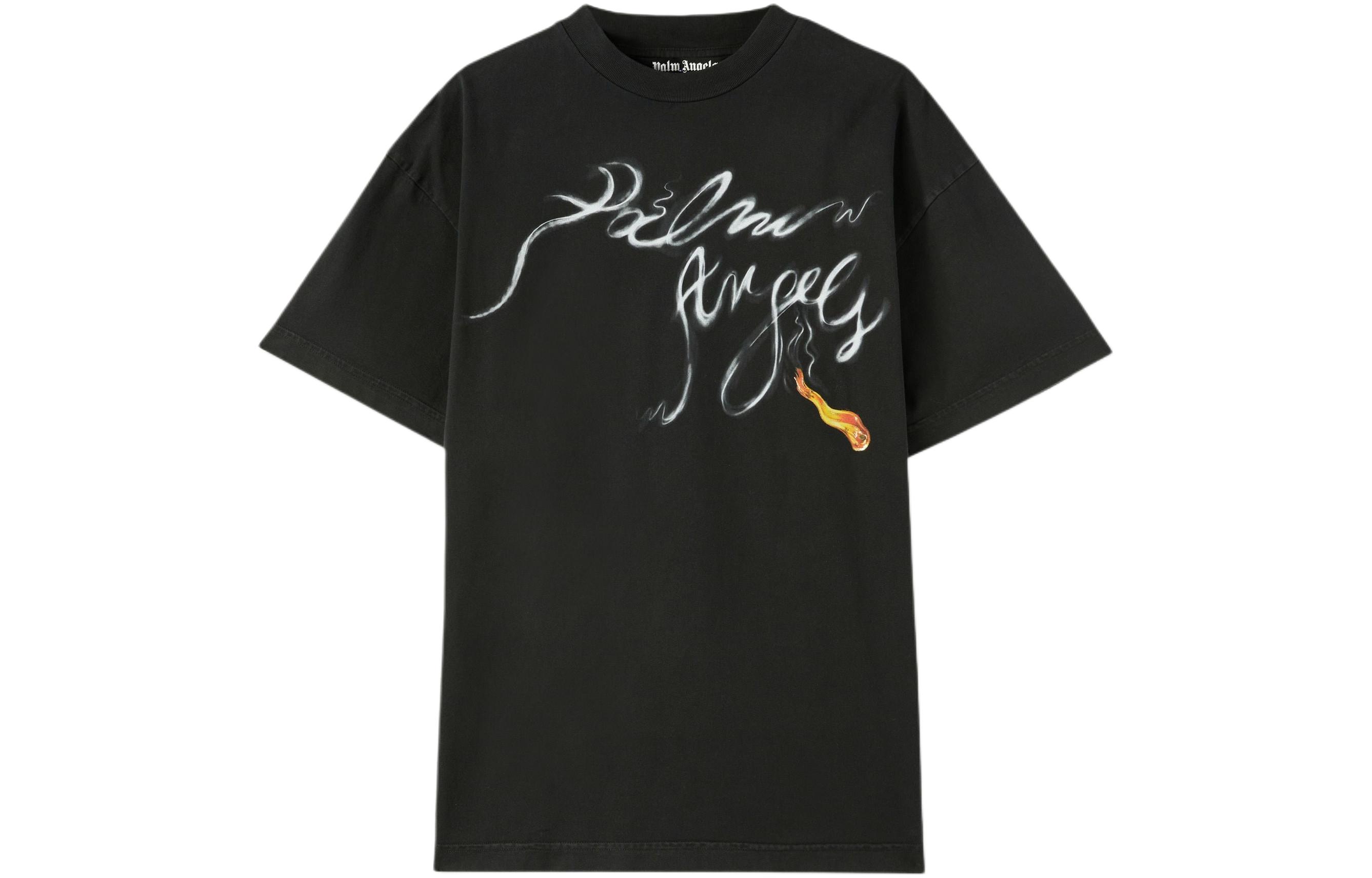 関税込【Palm Angels】FOGGY PA ロゴ レタリング Tシャツ Palm Angels Foggy logo-print T-shirt | Black | FARFETCH