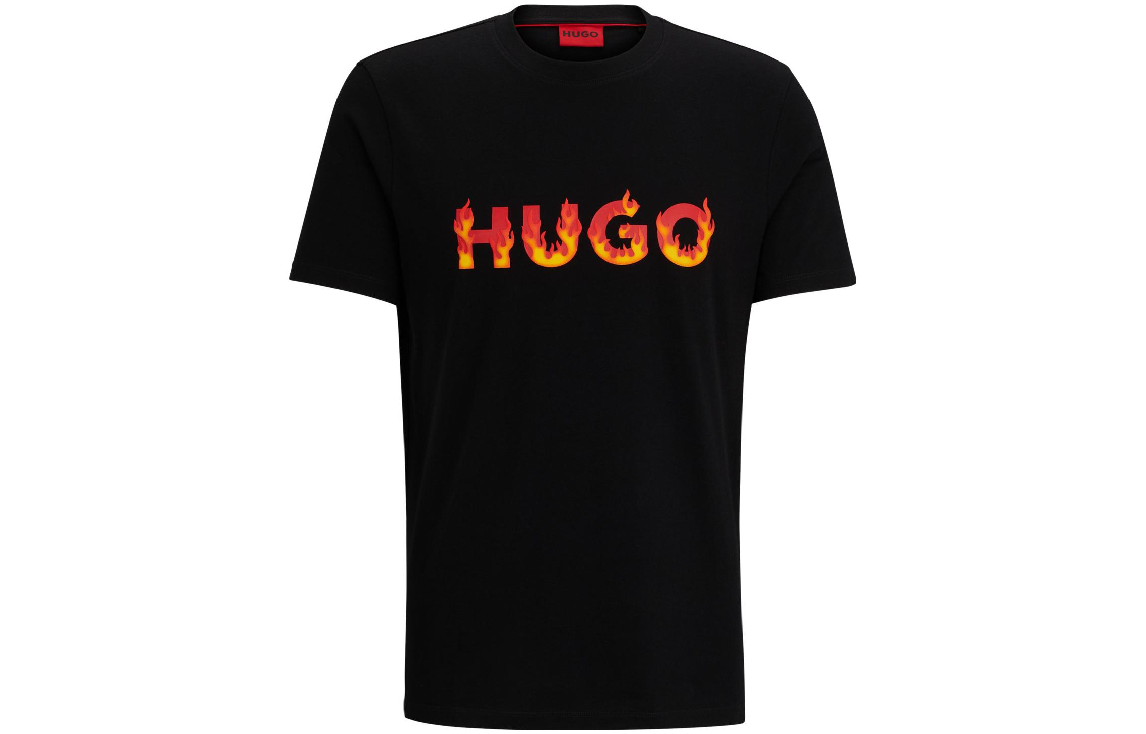 【関税&送料込】Boss T-Shirt With Logo BOSS - Cotton-jersey T-shirt with logo detail - Dark Blue