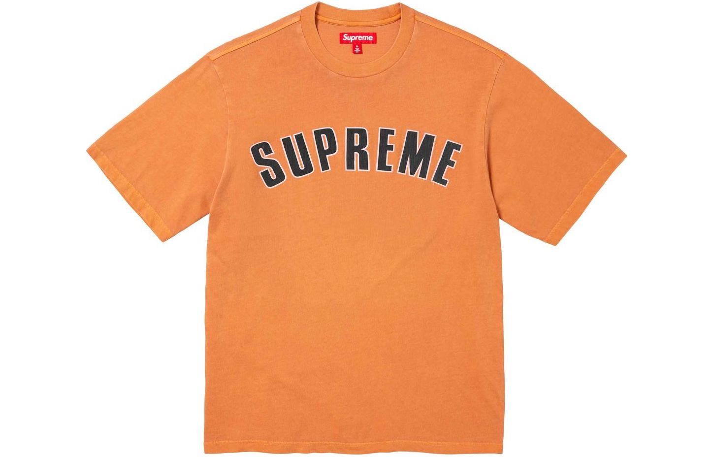 Supreme Cracked Arc S/S Top Orange Light Brown/Light Tan XL