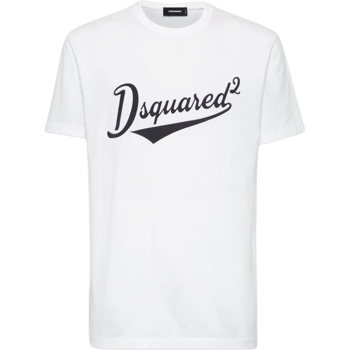【関税＆送料込み】Dsquared2 \"Cool Fit Velvet Logo\" T-Shirt Black Cool Fit Velvet Logo T-shirt by Dsquared2 on Sale