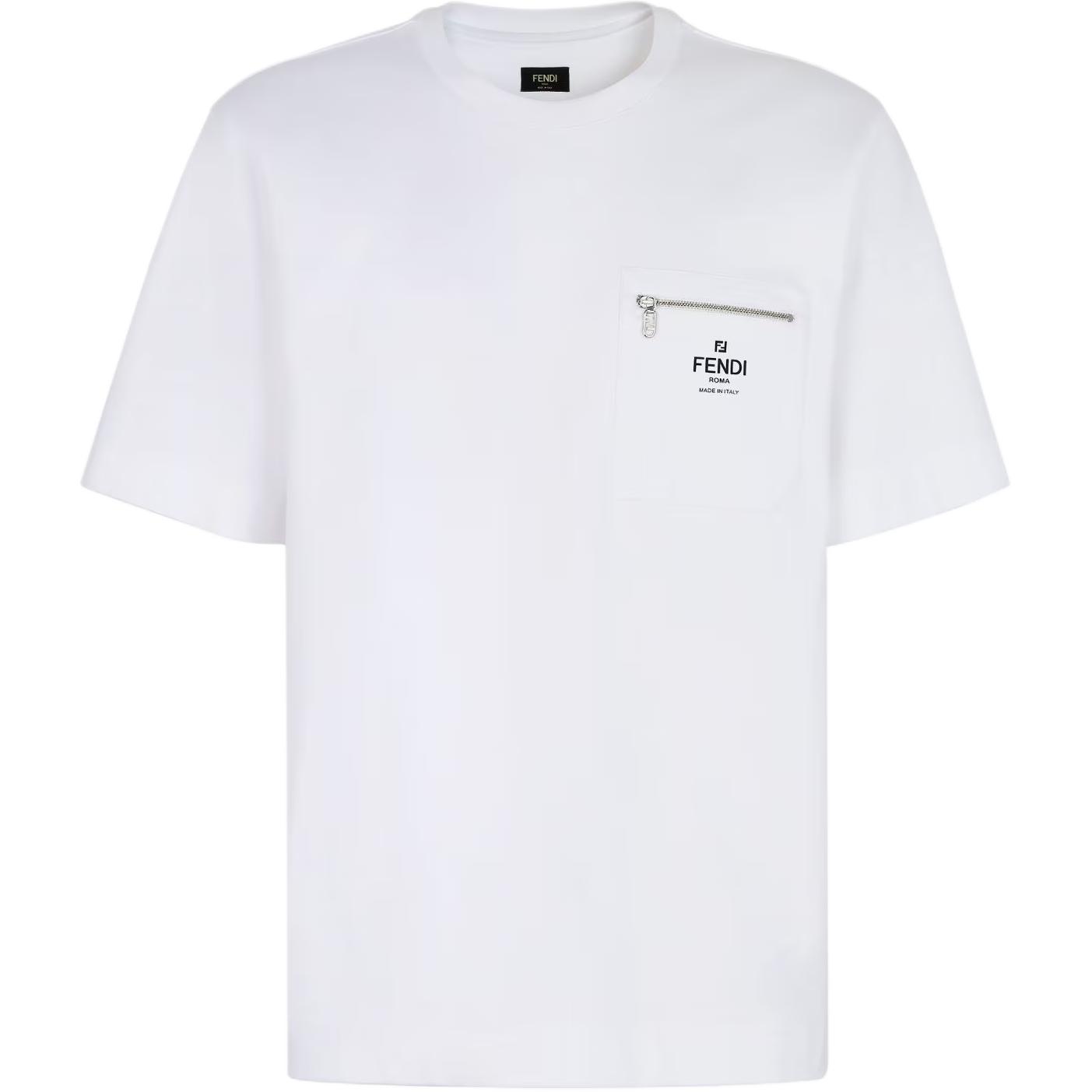 FENDI Knit T-Shirt White FAF114ADHAF0ZNM