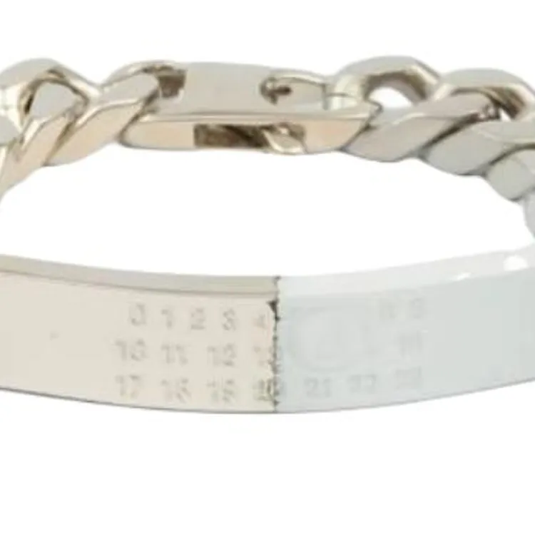 MM6 Maison Margiela Brass Bracelets Women's Silver - POIZON